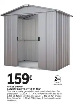 E.Leclerc ABRI DE JARDIN offre