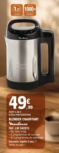 E.Leclerc Espace Culturel Moulinex Blender Chauffant offre