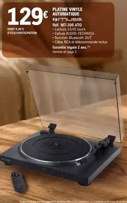 E.Leclerc Espace Culturel MUSE Platine vinyle automatique offre