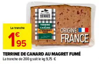 SERRES Terrine de canard au magret fumé