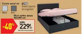 Conforama Lit Coffre Aston offre