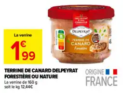 Carrefour Market DELPEYRAT Terrine de canard offre
