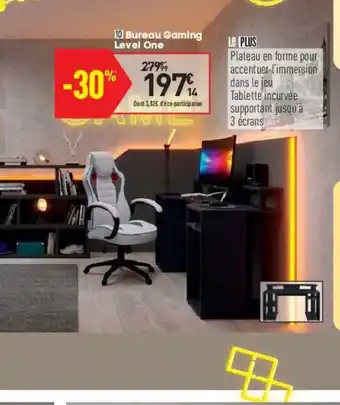 Conforama Bureau Gaming Level One offre
