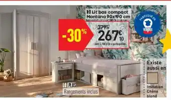 Conforama Lit Bas Compact offre