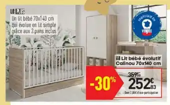 Lit Bébé évolutif
