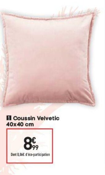 Conforama Coussin Velvetic offre