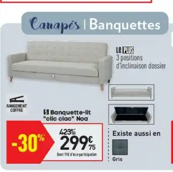 Conforama Banquette-Lit offre