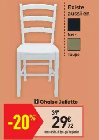 Conforama Chaise Julietta offre
