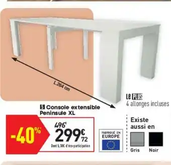 Conforama Console Extensible offre