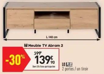 Conforama Meuble TV Abram 2 offre