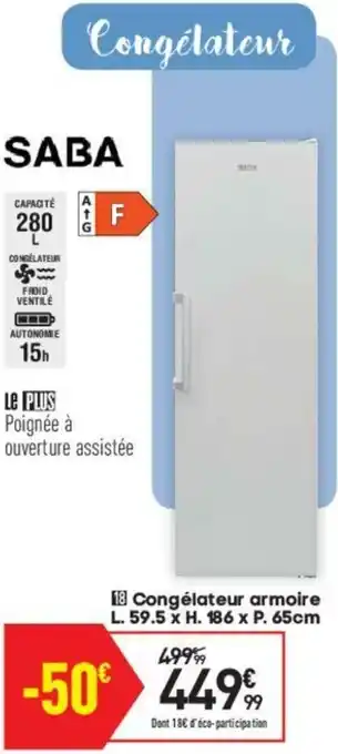 Conforama Congélateur armoire offre