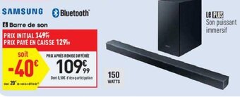 Conforama Barre de Son offre