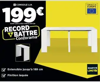 Conforama Console Lia offre