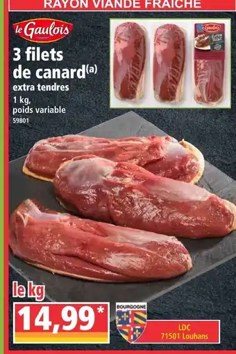 Norma 3 filets de canard offre