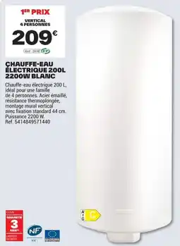 Brico Dépôt CHAUFFE-EAU ÉLECTRIQUE 200L offre