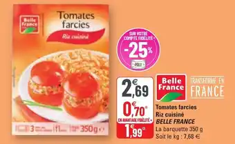 G20 Tomates Farcies Riz Cuisiné Belle France offre
