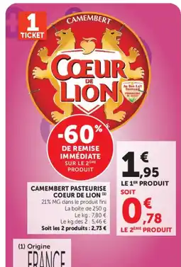 U Express Coeur de Lion Camembert offre
