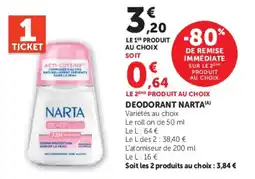 U Express NARTA Deodorant offre