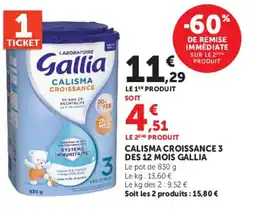 U Express Gallia CALISMA CROISSANCE offre