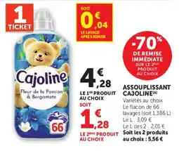 U Express Cajoline ASSOUPLISSANT offre