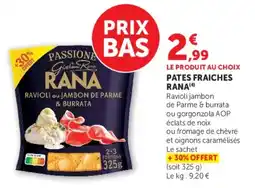 U Express RANA Ravioli au Jambon de Parme & Burrata offre
