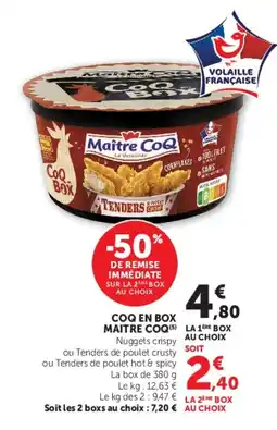 U Express Maitre CoQ CoQ Box offre