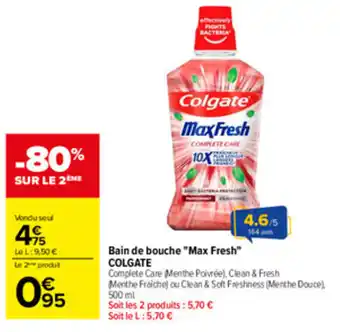 COLGATE Bain de bouche Max Fresh