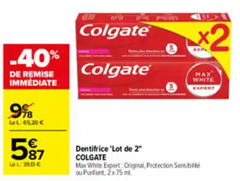 COLGATE Dentifrice