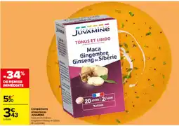 Carrefour JUVAMINE Tonus et Libido Maca Gingembre Ginseng de Sibérie offre