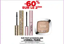 Carrefour L'oréal paris sur tout le maquillage offre