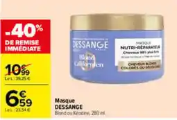 Carrefour DESSANGE Masque Blond Californien offre