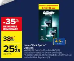 Carrefour Gillette Lames offre