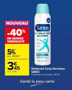 Carrefour Sanex Deodorant Corps Atomiseur offre