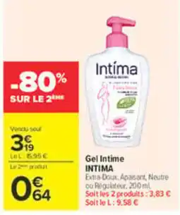 Carrefour Intima Gel Intime offre