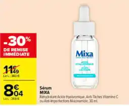 Carrefour Mixa Sérum offre