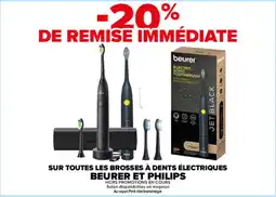 Carrefour Beurer et philips sur toutes les brosses a dents electriques offre