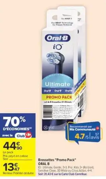 Oral-B Brossettes Promo Pack