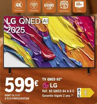 LG TV QNED 65"