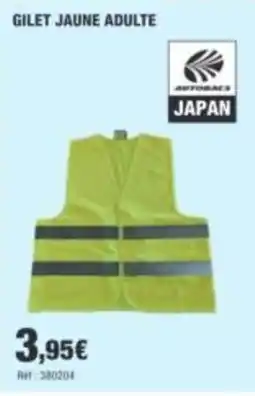 Autobacs AUTORACKS GILET JAUNE ADULTE offre