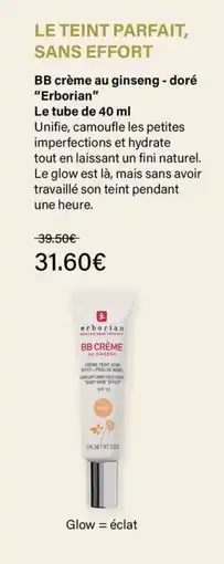 Monop' Erborian bb crème au ginseng dore offre