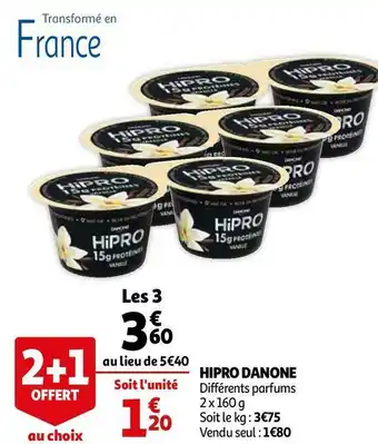 Auchan Danone hipro offre