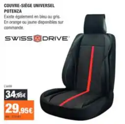Autobacs SWISS DRIVE COUVRE-SIÈGE UNIVERSSEL POTENZA offre