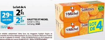 Auchan St michel galettes offre