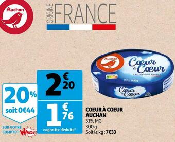 Auchan Auchan coeur à coeur offre