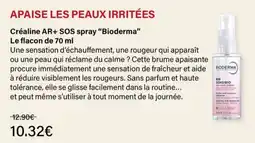 Monop' Bioderma Créaline AR+ SOS spray offre