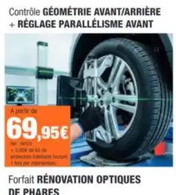 Autobacs Contrôle GÉOMÉTRIE AVANT/ARRIÈRE + RÉGLAGE PARALLÉLISME AVANT offre