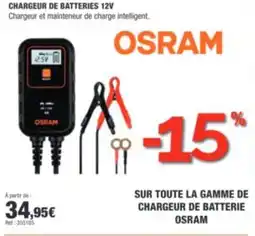 Autobacs OSRAM Chargeur de batteries 12V offre