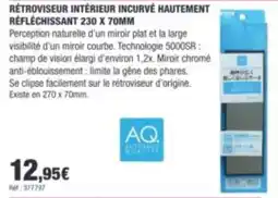 Autobacs AQ. RÉTROVISEUR INTÉRIEUR INCURVÉ HAUTEMENT RÉFLÉCHISSANT offre