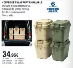 Autobacs Gordon miller coffre de transport empilable offre