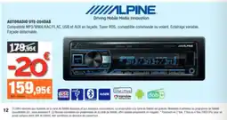 Autobacs Alpine autoradio ute-204dab offre
